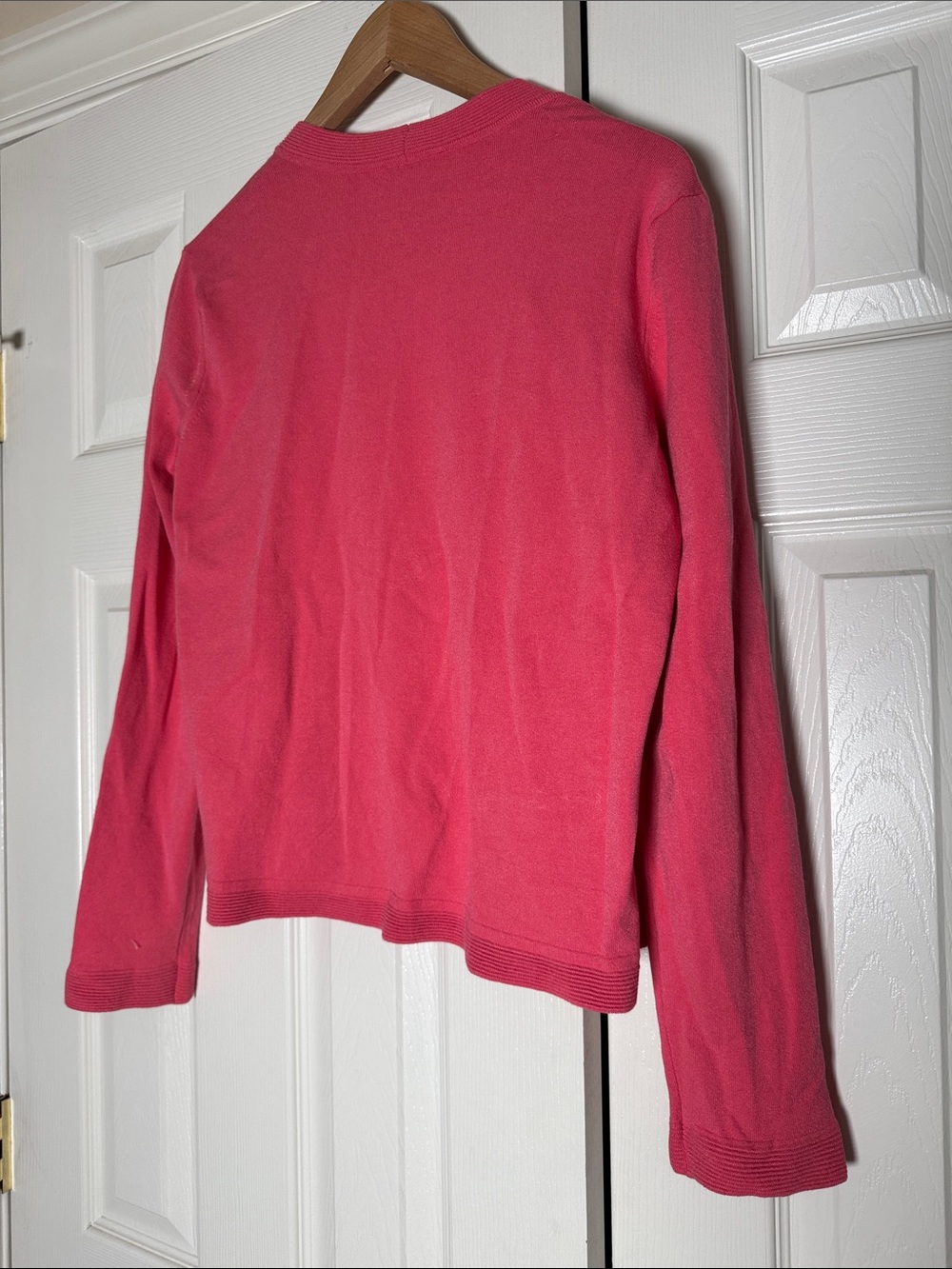 Talbots Pink Open-Front Cardigan - Picture 5 of 5